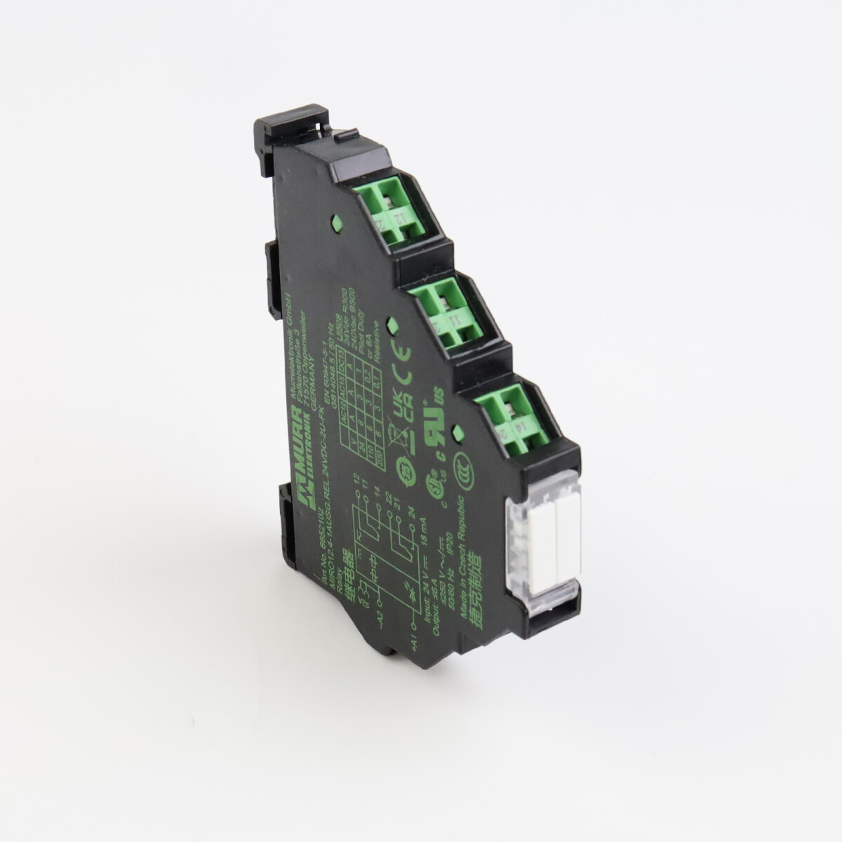 Murr elektronik Ausgangsrelais MIRO 12,4 24VDC-2U 6652102 NO