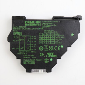 Murr elektronik Ausgangsrelais MIRO 12,4 24VDC-2U 6652102 NOV