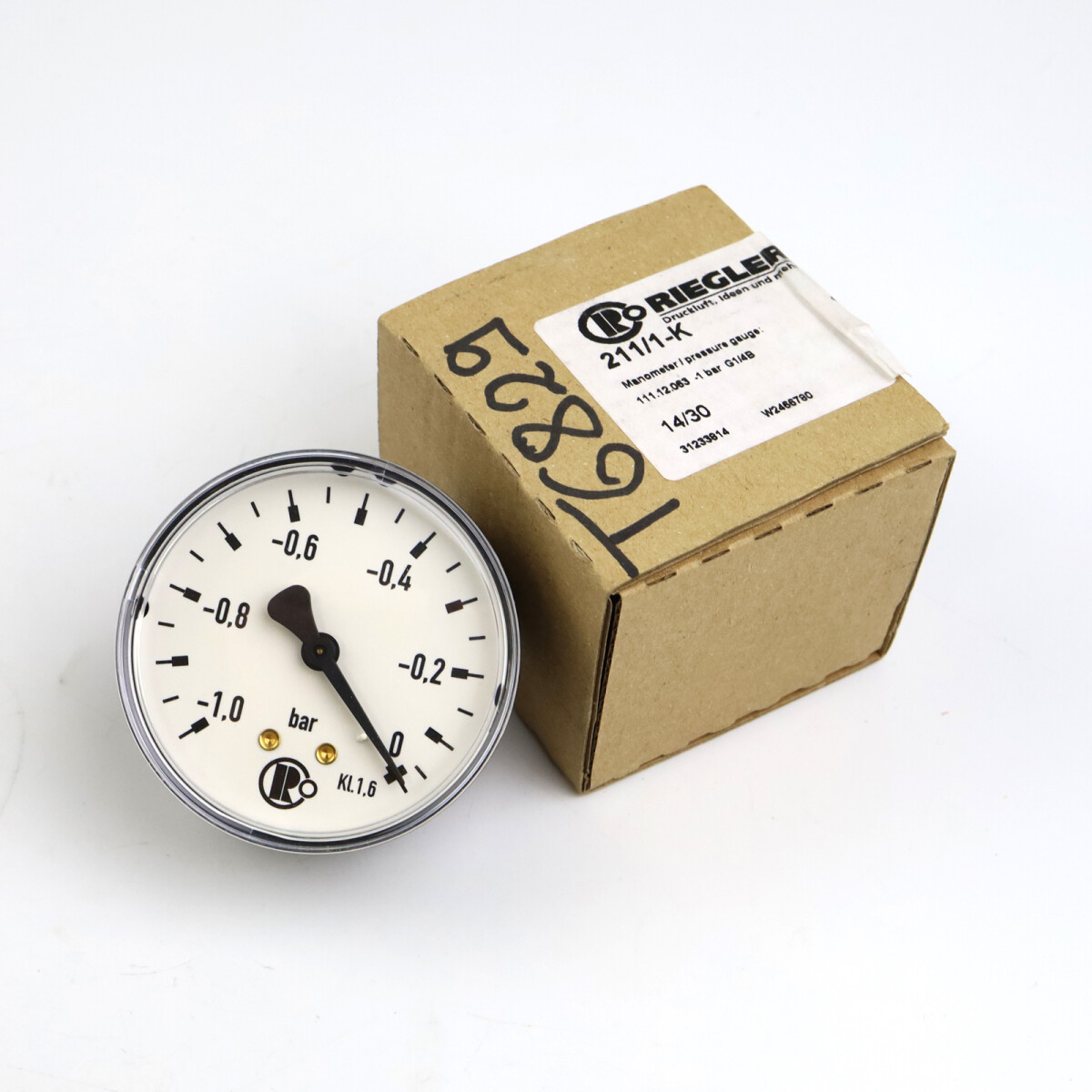 Riegler Manometer 211/1-K 101747  OVP