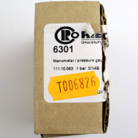 Riegler Manometer 6301 101786 OVP