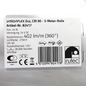 rutec LED-Strip VARDAflex Eco CRI90 82417 5m SIE