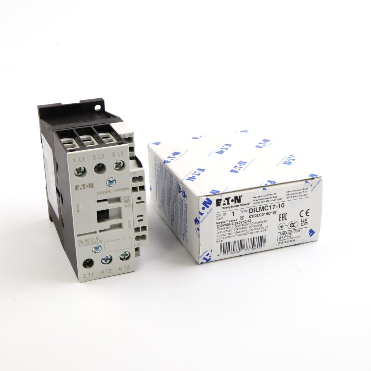 Eaton Leistungsschütz DILMC17-10 277581 230V/50Hz OVP