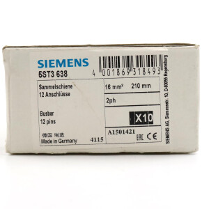 Siemens Stiftsammelschiene 5ST3638 (8Stk.) OVP