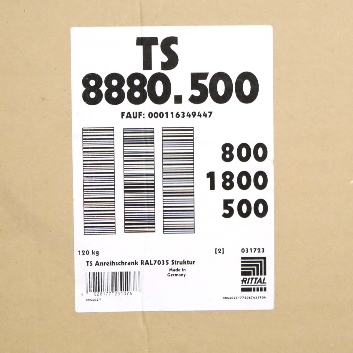 RITTAL Anreih-Schranksystem TS 8880.500 OVP