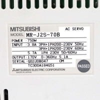 Mitsubishi Electric Servoverstärker MR-J2-70B OVP