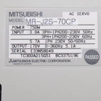 Mitsubishi Electric Servoverstärker MR-J2S-70CP OVP
