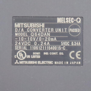 Mitsubishi Electric Analogausgangsmodul Q64DAN 200690 GEB