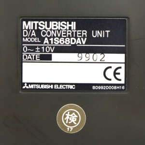 Mitsubishi Electric Digital-Analog Converter Module A1S68DAV 46475 GEB