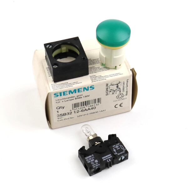 Siemens Leuchtmelder 3SB3212-6AA40 OVP