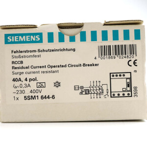 Siemens FI-Schutzschalter 5SM1644-6 OVP