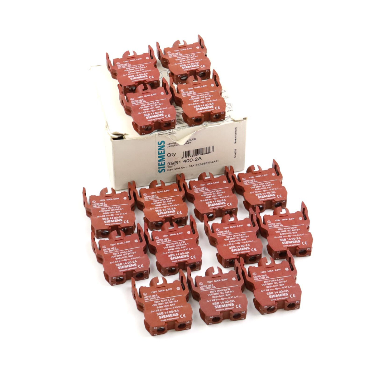 Siemens Lampenfassung 3SB1400-2A (15Stk.) OVP