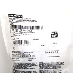 Siemens Doppeldrucktaster 3SU1001-3BB61-0AK0 OVP