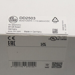 ifm Auswerteeinheit DD2503 MONITOR/FR-1/110-240VAC/DC OVP