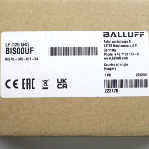 Balluff RFID LF Reader BIS00UF BIS VL-302-001-S4 OVP