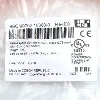B&R Motorkabelverlängerung 8BCM0002.10360-0 2m OVP