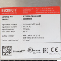 Beckhoff Einspeisemodul AX8620-0000-0000 GEB