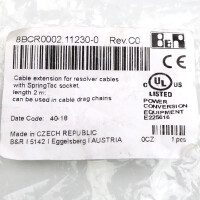 B&R Resolverkabelverlängerung 8BCR0002.11230-0 2m OVP