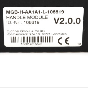 Euchner Griffmodul MGB-H-AA1A1-L-106619 106619 OVP