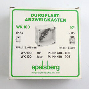 Spelsberg Verbindungsdose WK 100-10² 41040601 115x115x66mm OVP