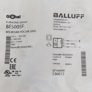 Balluff Induktiver Sensor BES005F BES M12MI-POC20B-S04G OVP