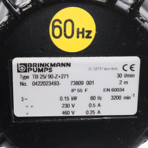 Brinkmann Tauchpumpe TB25/90-Z+271 30 l/min 2m NOV