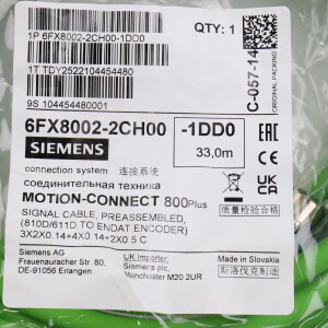 Siemens Signalleitung 6FX8002-2CH00-1DD0 OVP