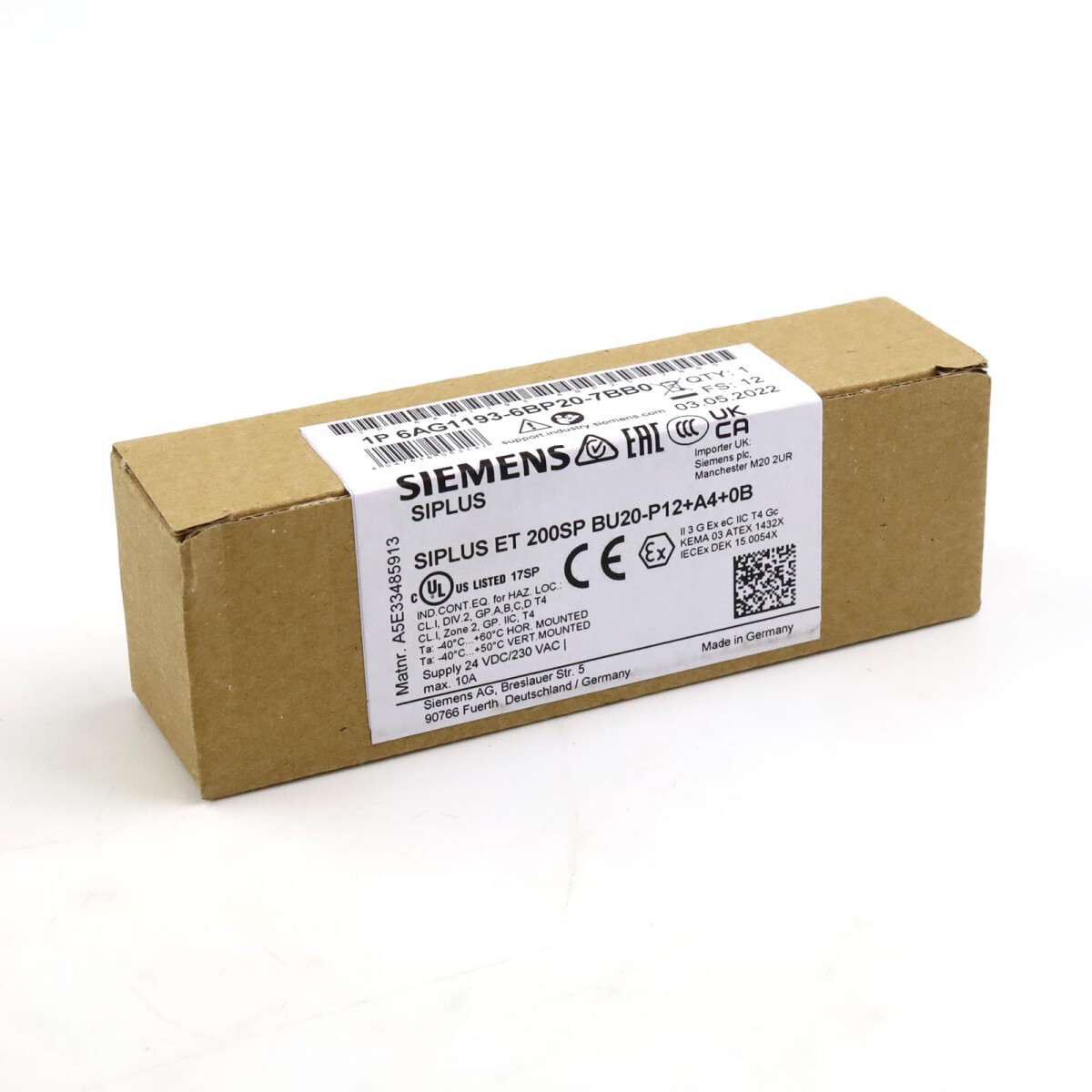 Siemens Erweiterungsmodul 6AG1193-6BP20-7BB0 SIE