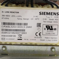 Sinamics Netzdrossel 6SL3203-0CE13-2AA0 NOV