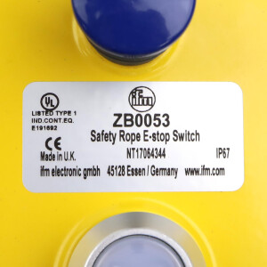 ifm Seilzug-NOT-HALT-Schalter ZB0053 NOV