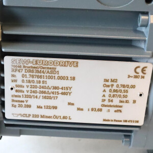 SEW Getriebemotor RF47 DR63M4/ASD1  i=93,68 NOV