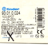 Finder Relaissockel 93.01.0.024 (5Stk.) OVP