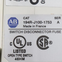 Allen Bradley Trennschalter 194R-J100-1753 Ser.A GEB