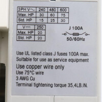 Allen Bradley Trennschalter 194R-J100-1753 Ser.A GEB