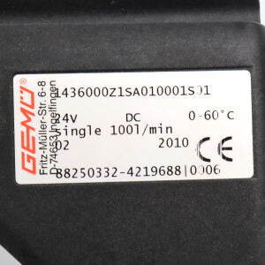 GEMÜ Stellungsregler 1436000Z1SA010001S01 88250332 OVP