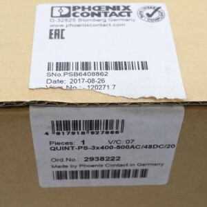 Phoenix Contact Stromversorgung QUINT-PS-3X400-500AC/48DC/20 2938222 OVP