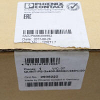 Phoenix Contact Stromversorgung QUINT-PS-3X400-500AC/48DC/20 2938222 OVP