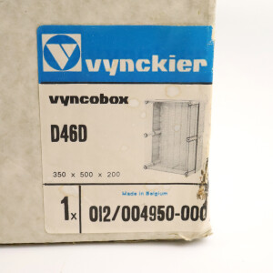 Vynckier Leergehäuse vyncobox D460 012/004950-000 OVP