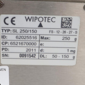 WIPOTEC Wägezelle SL 250/150 62025516 FS-12-26-27-S GEB