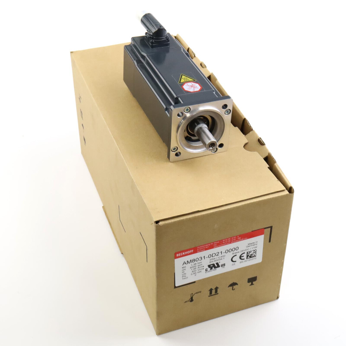 Beckhoff Servomotor AM8031-0D21-0000 0,84kW OVP