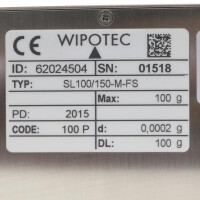 WIPOTEC Wägezelle SL 100/150-M-FS 62024504 + E-BOX EB1 OVP