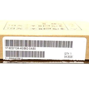 Simatic S7 ET200S 6ES7 134-4GB62-0AB0 OVP