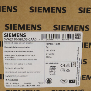 Siemens Leistungsschalter 3VA2110-5HL36-0AA0 OVP