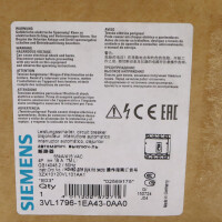 Siemens Leistungsschalter 3VL1796-1EA43-0AA0 OVP