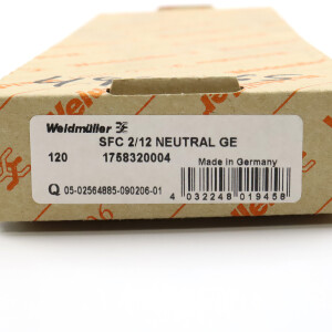 Weidmüller Leiter- und Kabelmarkierer SFC 2/12 MC NE GE 1758320004 (120Stk.) OVP
