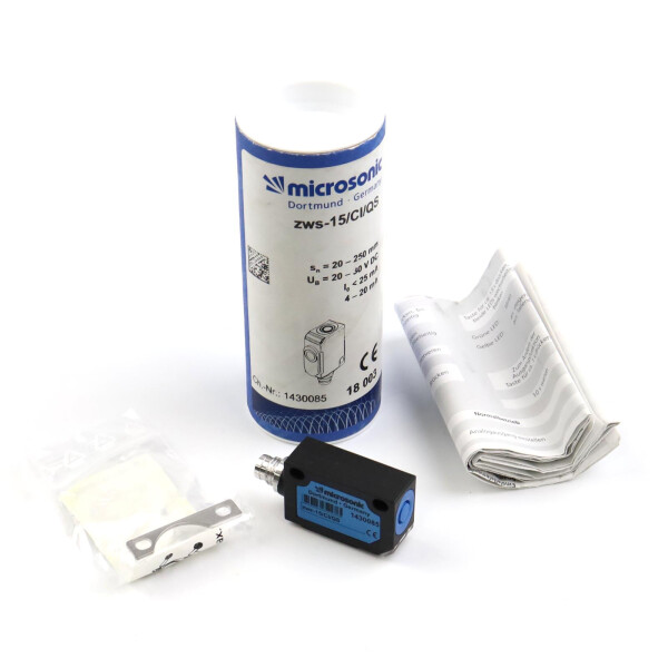 microsonic Ultraschall-Näherungsschalter zws-15/CI/QS OVP