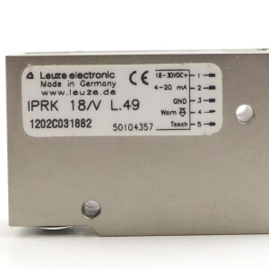 Leuze Reflex-Lichtschranke IPRK 18/V L.49 50104357 OVP