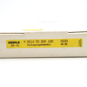 EBERLE Analogausgabemodul DA-41 0514 70 000 100 OVP