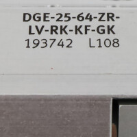 Festo Zahnriemenachse DGE-25-64-ZR-LV-RK-KF-GK 193742 NOV