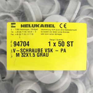 HELUKABEL Verschlussschraube VSK-PA M32 x 1,5 grau 94704 (50Stk.) OVP