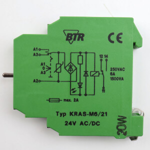 BTR Koppelbaustein Kras-M6/21 24V AC/DC 11061213 NOV